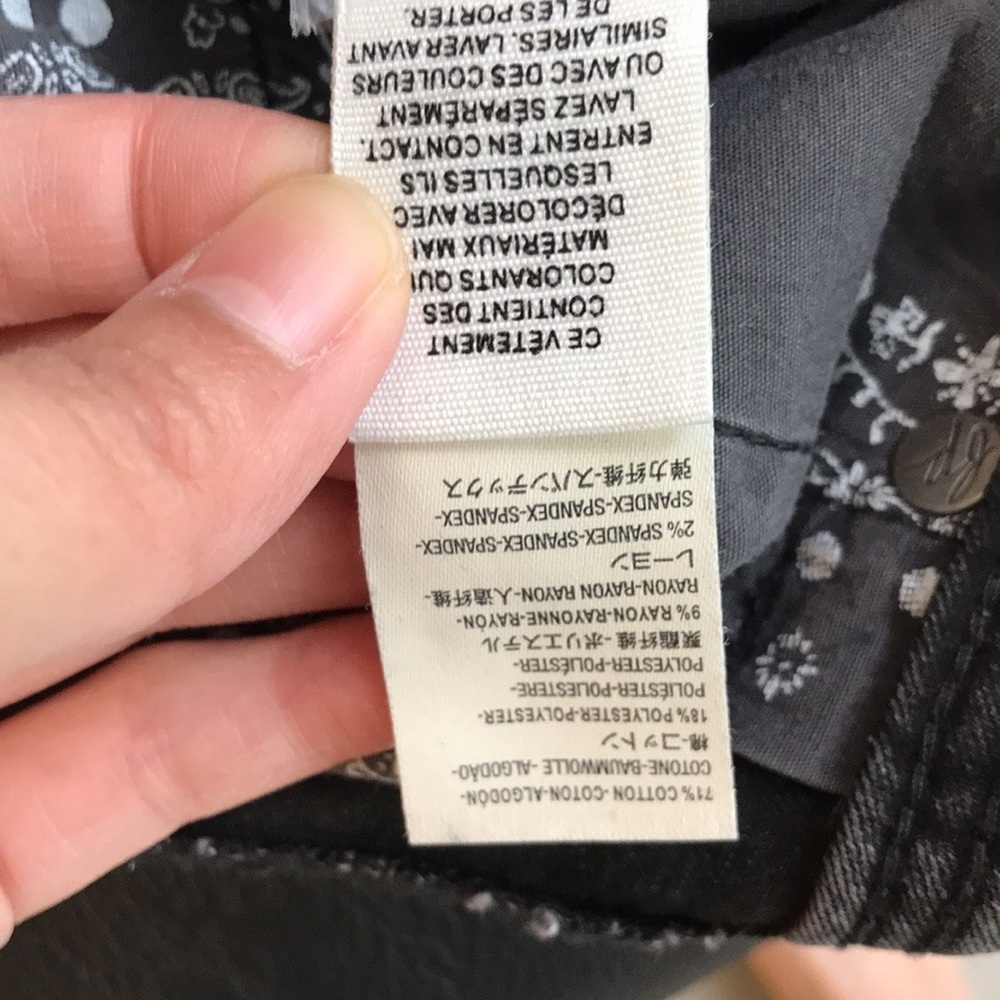 Free People palo alto faded black boot cut jean 26 - Picture 12 of 16
